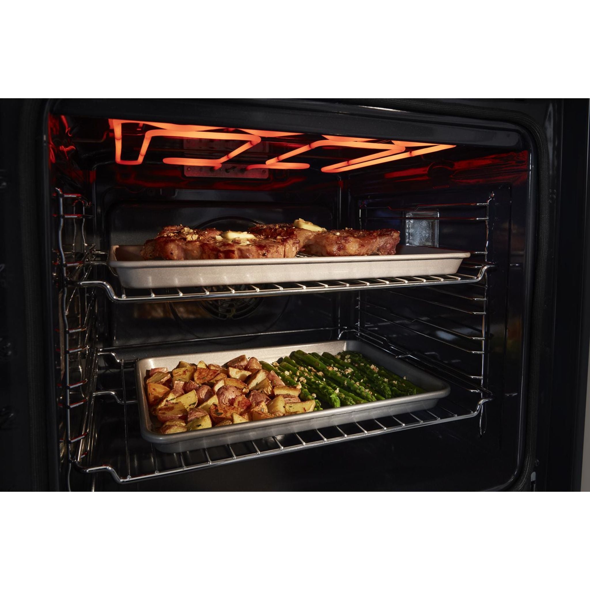 Whirlpool 24 Inch Double Wall Oven with Fingerprint Resistant Stainless Steel (Model WOD52ES4MZ) - Perfect for Modern Kitchens, Baking, and Family Cooking