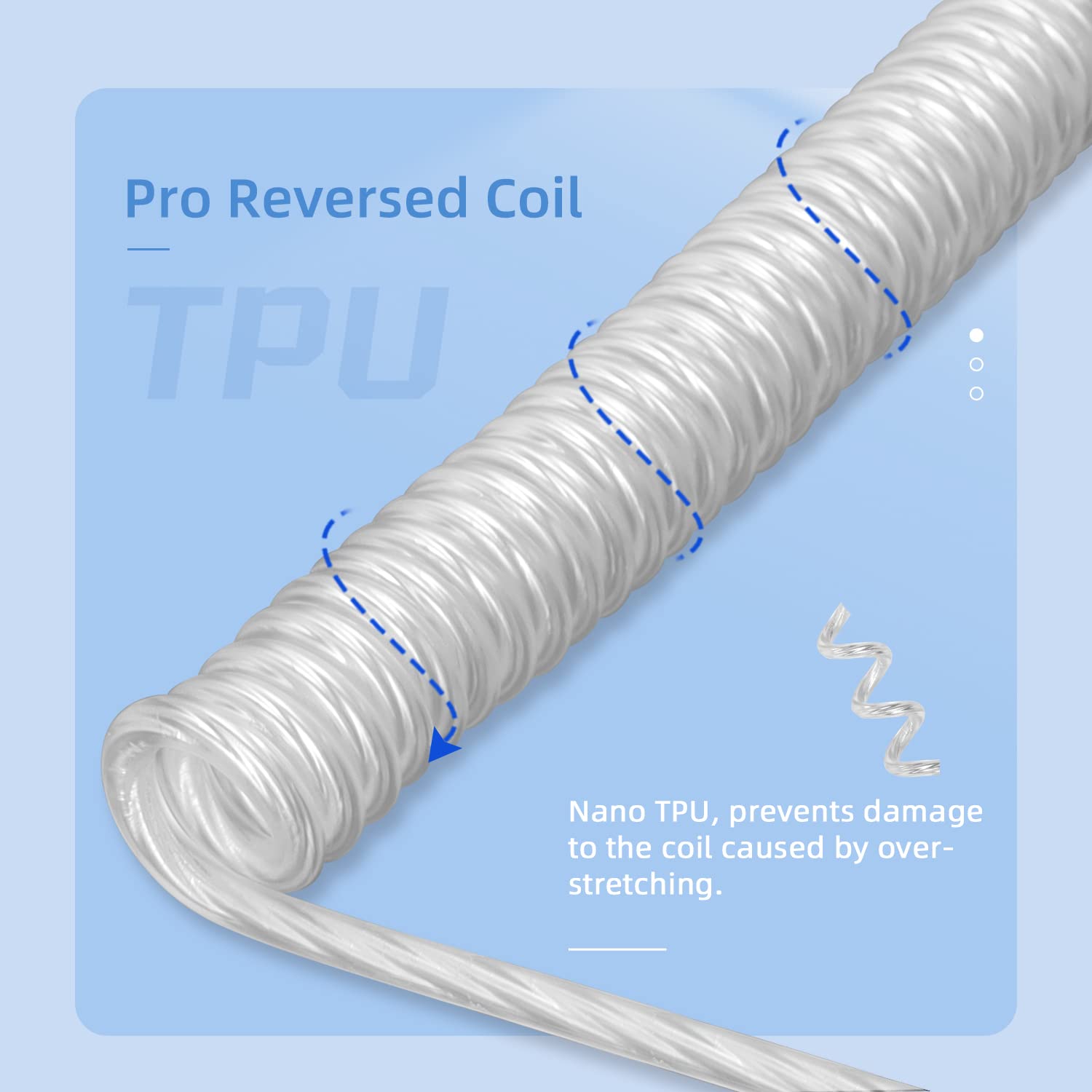 Custom Coiled Gaming Keyboard Cable - 8KHz USB-C with Aviator Connector for Pro Gamers