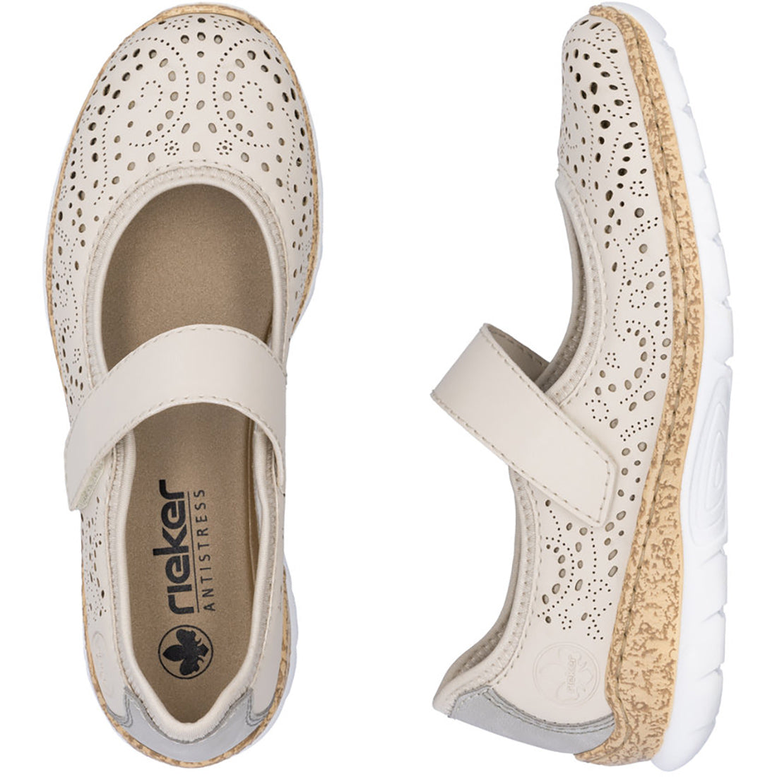 Rieker Nikita N4299 Women's Comfortable Slip-On Loafers for Work, Walking & Casual Wear - Lightweight & Stylish Shoes for Everyday Use
