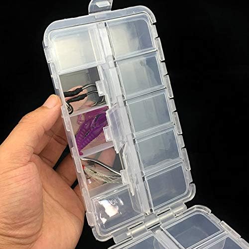 OriGlam Premium 20-Compartment Tackle Box - Adjustable Plastic Fishing Tackle Organizer with Utility Storage for Lures, Hooks & Gear - Perfect for Bass Fishing, Camping & Outdoor Adventures
