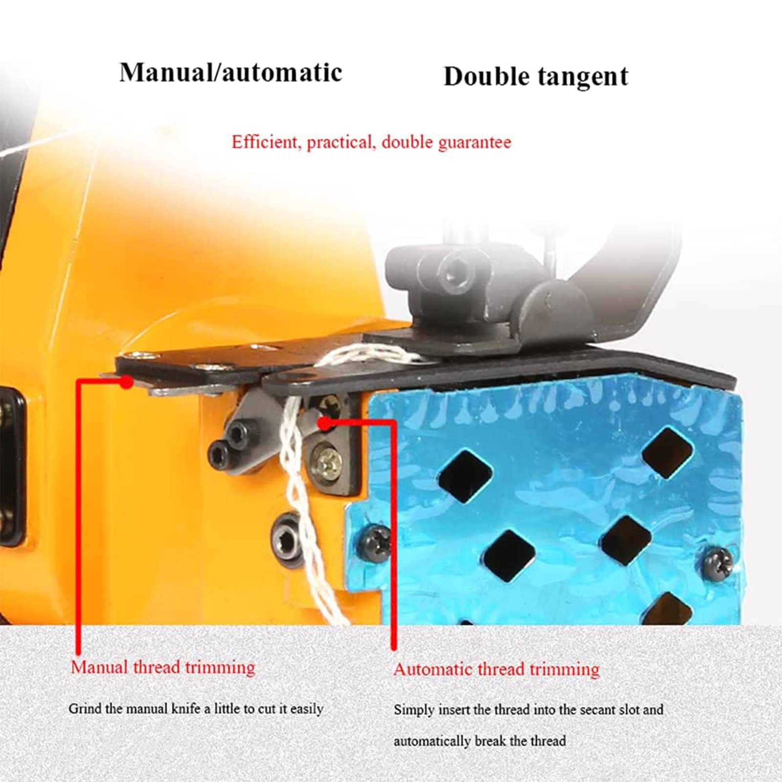 Amhuui Electric Bag Sealer Machine - Portable Bag Stitcher Sewing Tool for Packaging - Yellow Plastic Bag Closer (3.5kg) - Ideal for Home, Farm, and Commercial Use