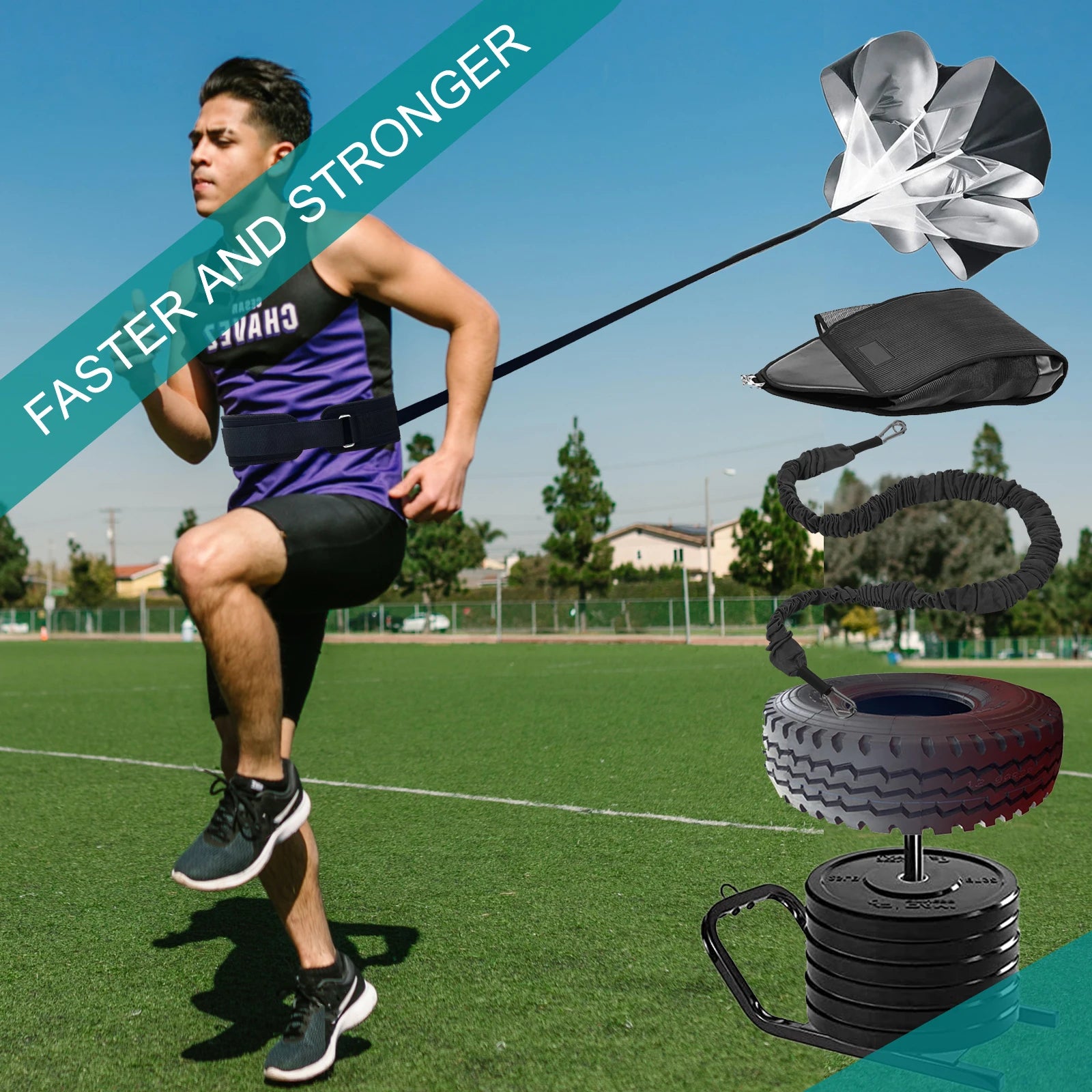 Heavy Duty Sled Pulling Belt - Adjustable Waist Strap for Strength Training, Sled Workouts & Fitness Exercises - Perfect for CrossFit, Football Training & Outdoor Fitness Routines