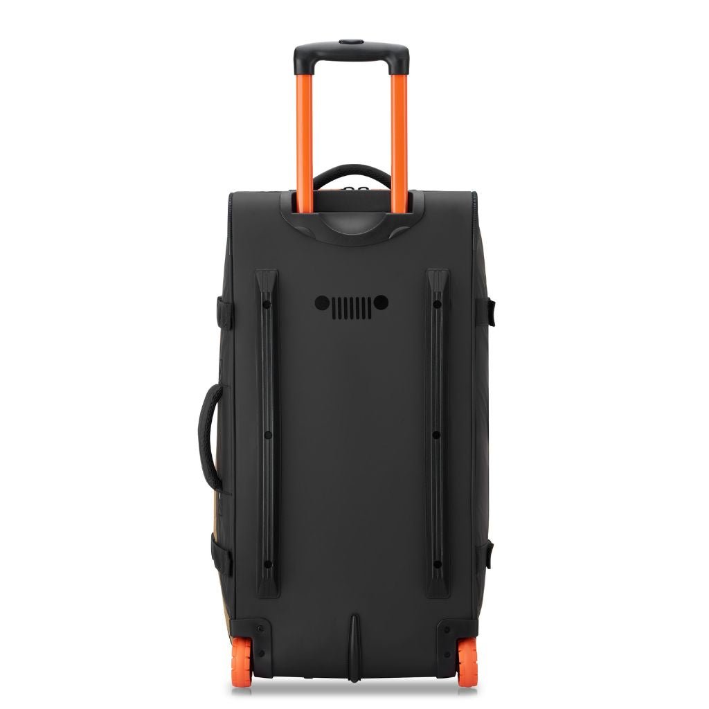 Jeep 73cm 2-Wheel All-Terrain Rolling Duffle Bag - Warm Sand | Heavy-Duty Travel Luggage for Camping, Hiking & Outdoor Adventures