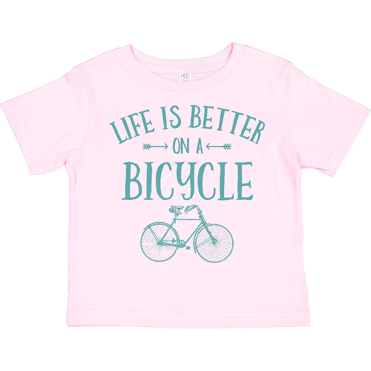 Life's Better on a Bicycle Toddler T-Shirt - Cute Bike Graphic Tee for Boys & Girls - Soft Cotton Kids Shirt for Cycling Enthusiasts & Outdoor Play