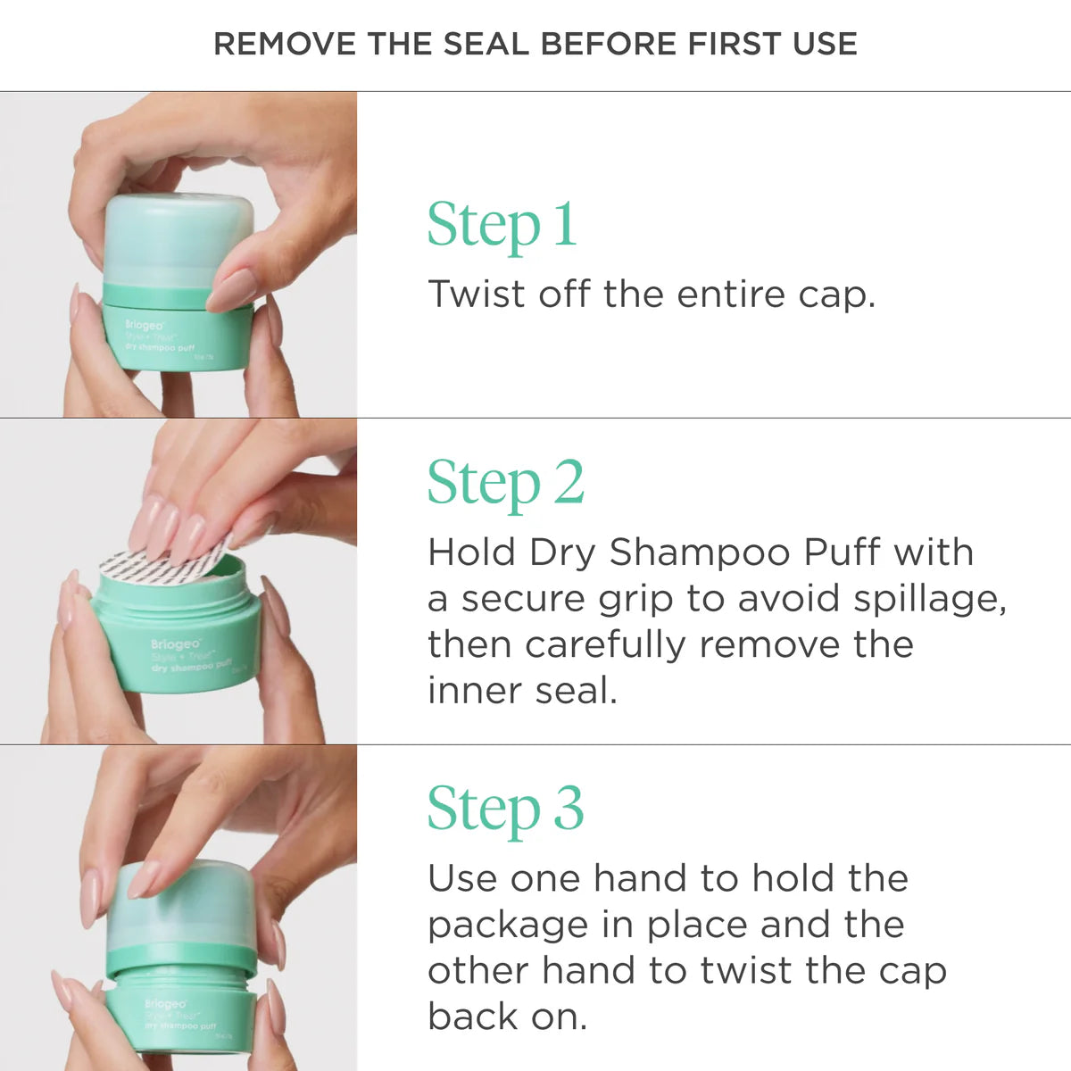 Style & Treat Dry Shampoo Puff - Volumizing & Refreshing Hair Powder for Oily Hair - Perfect for Travel, Gym & On-The-Go Hair Care