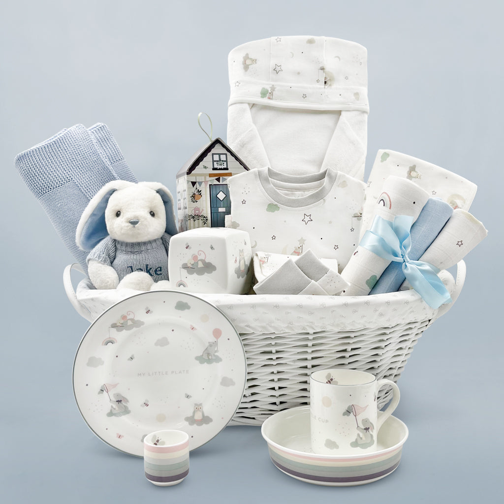 Personalized Little Love Luxury Baby Boy Gift Hamper - Perfect for Newborn Showers, Christenings & Special Occasions