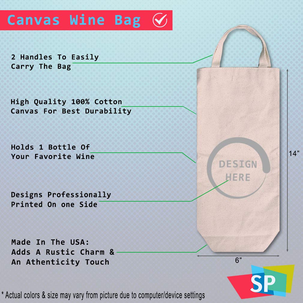 Custom Cotton Wine Gift Bag - Funny 'He Put A Ring On It' Design - Novelty Housewarming & Party Accessories - Natural Canvas Tote for Engagements, Weddings & Celebrations