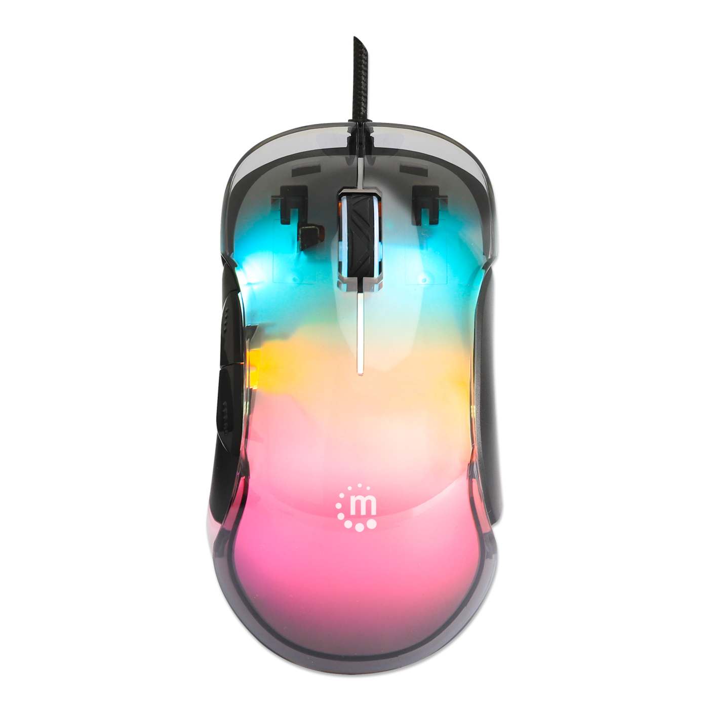 High Precision 12,800 DPI RGB LED Wired USB Gaming Mouse with 5 Programmable Buttons - Perfect for FPS, MMO, and PC Gaming
