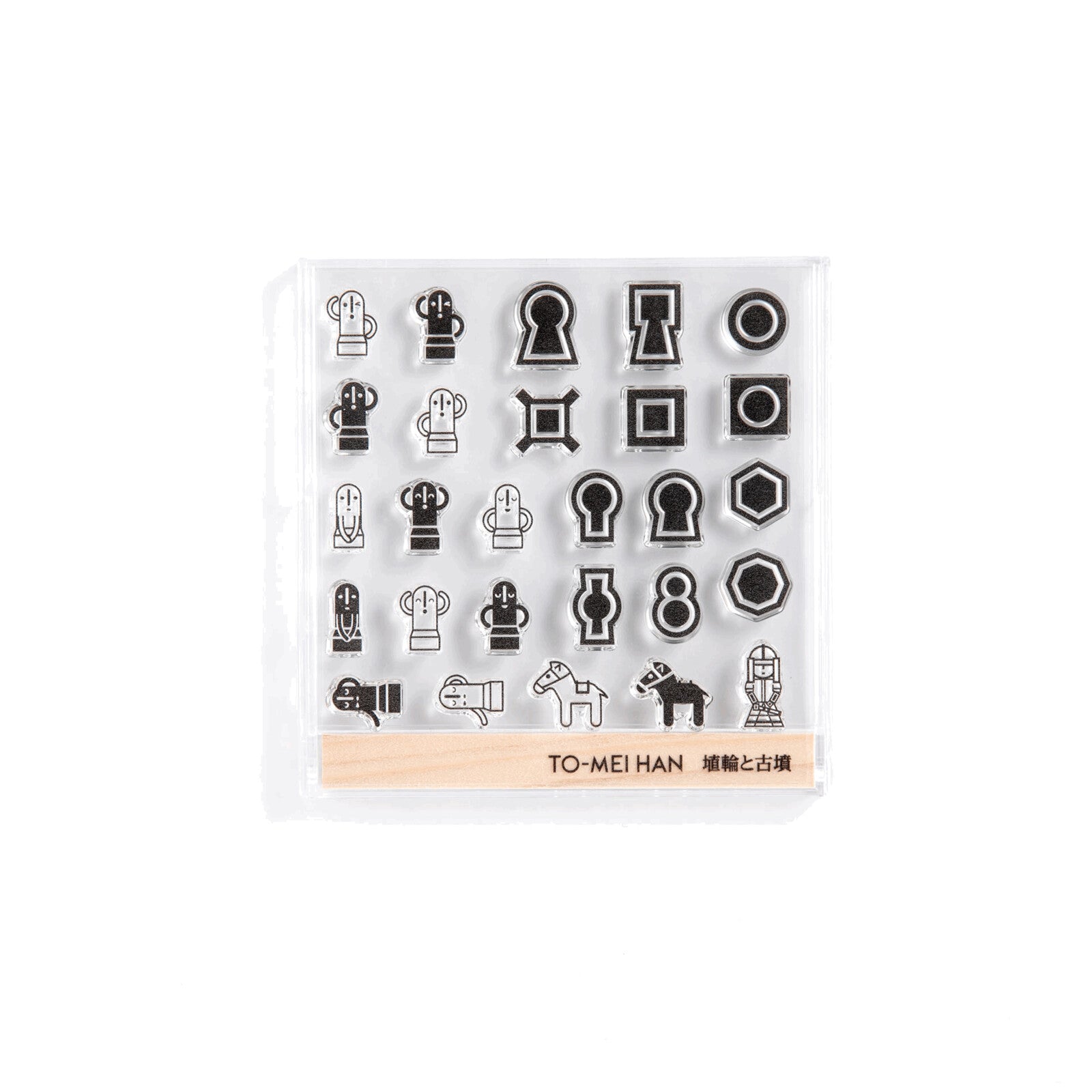 TO MEI HAN Haniwa and Kofun Clear Stamp Set - Japanese Ancient Clay Figure Stamps for Scrapbooking, Journaling, and Card Making - Perfect for DIY Crafts, Bullet Journals, and Art Projects
