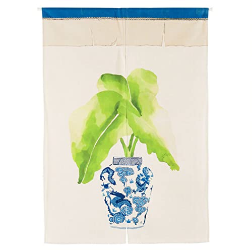 Green Leaf Blue and White Porcelain