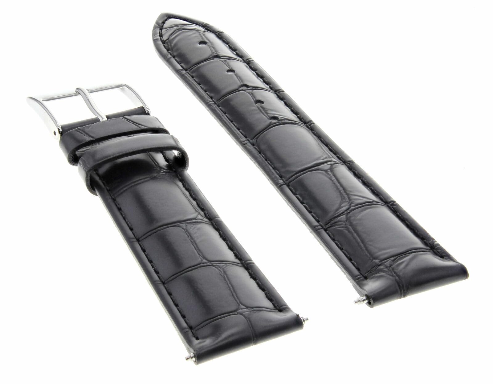 19-20mm Leather Watch Band for Rolex Date & Datejust - Tapers to 16mm | Dress & Casual Wear