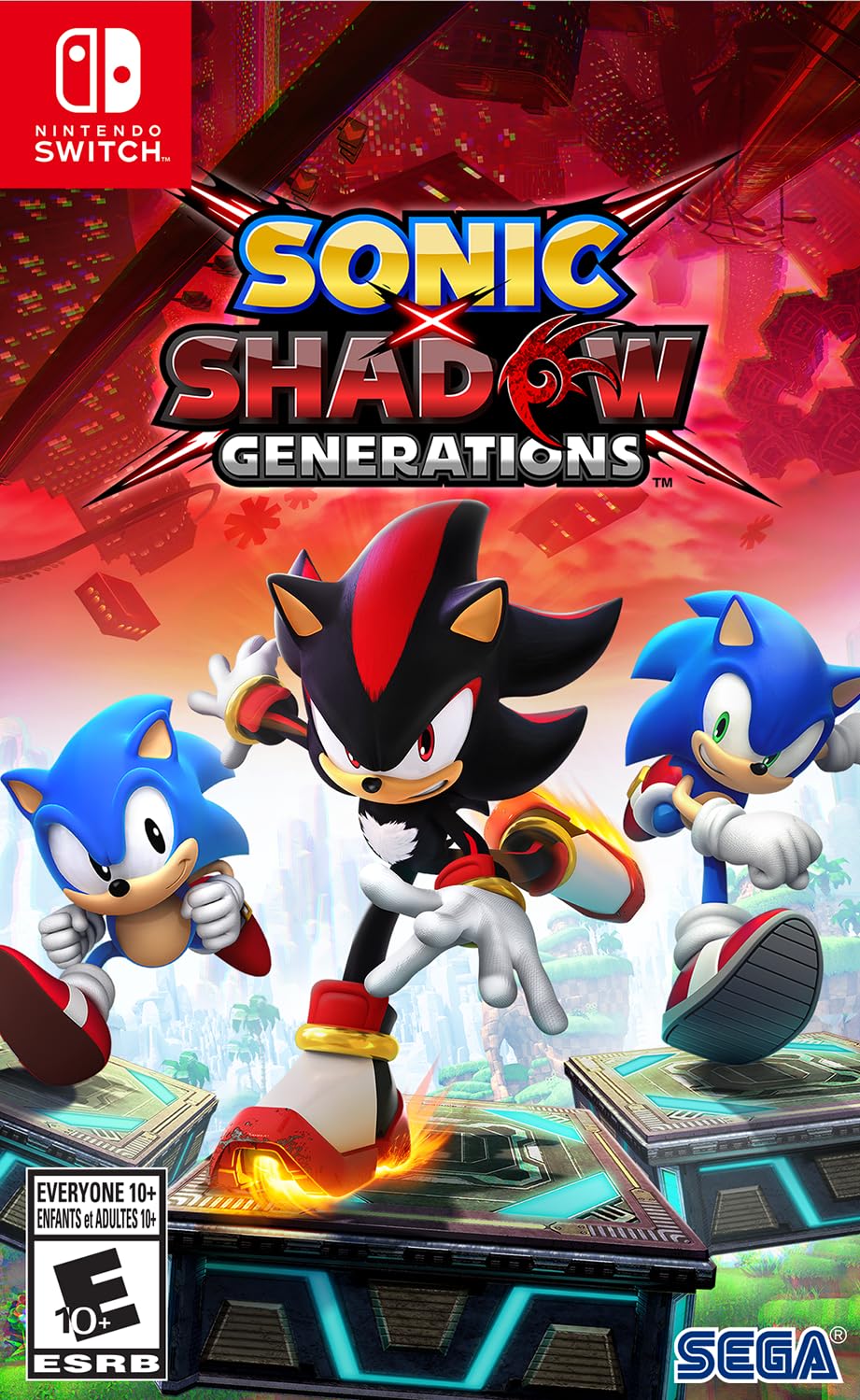 Sonic X Shadow Generations - Nintendo Switch Game | Fast-Paced Action Adventure for Kids & Adults | Perfect for Gaming on the Go & Family Fun Nights