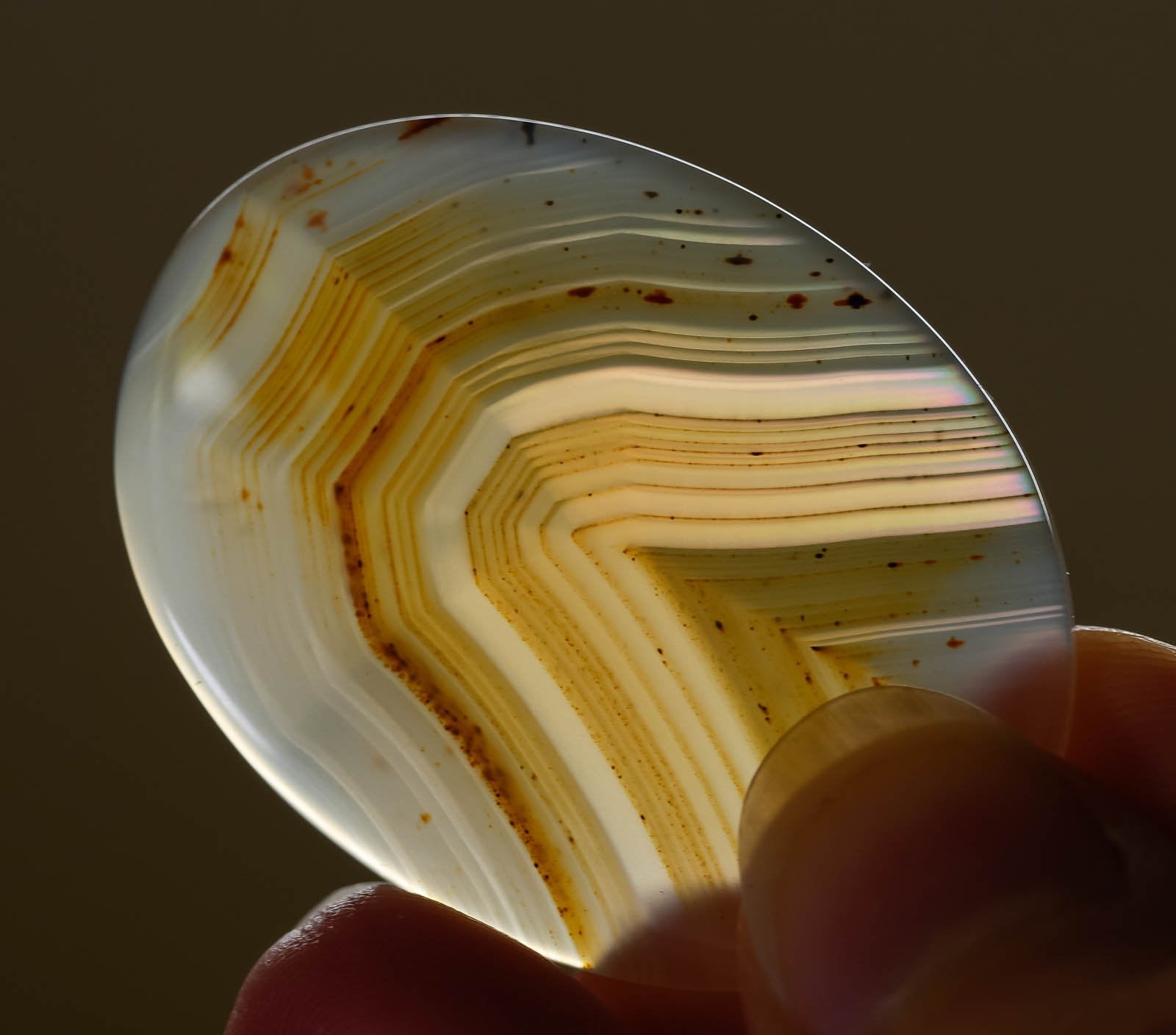 IRIS AGATE Crystal Cabochon Oval - Natural Gemstone for Jewelry Making, Healing Crystals, and DIY Crafts | Perfect for Pendants, Rings, and Spiritual Healing