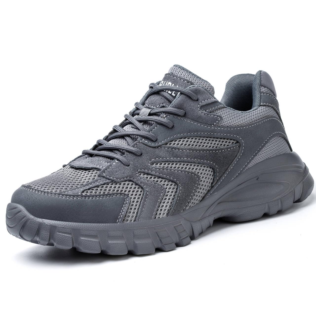 Indestructible Steel Toe Sneakers for Men & Women - Lightweight Mesh Safety Work Shoes with Puncture Proof Protection | Perfect for Construction, Warehouse & Industrial Jobs
