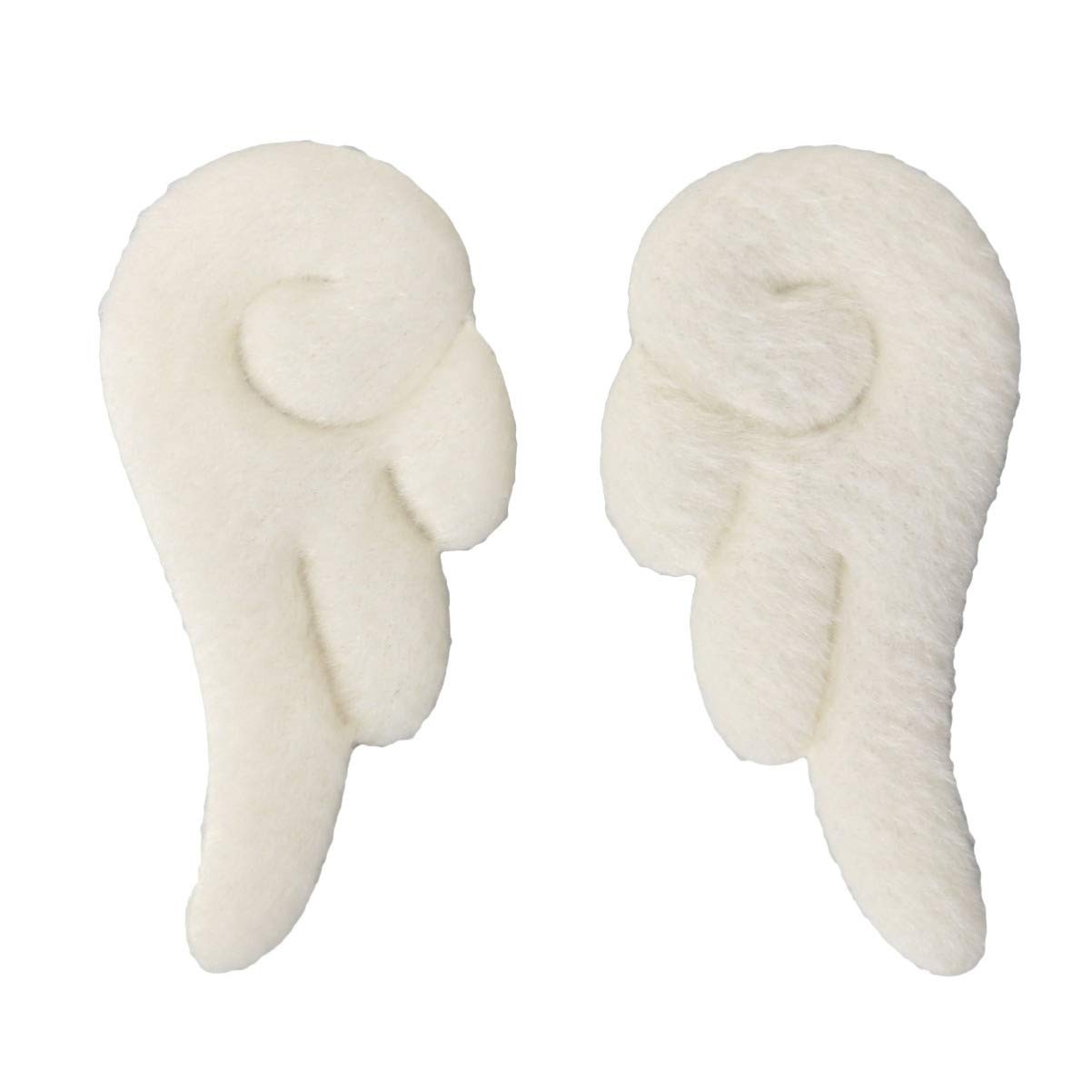 3 Pairs Angel Wings Hair Clips - Non-Slip Cartoon Hair Accessories with White Plush Wings for Baby Girls, Perfect for Parties, Cosplay, and Daily Wear