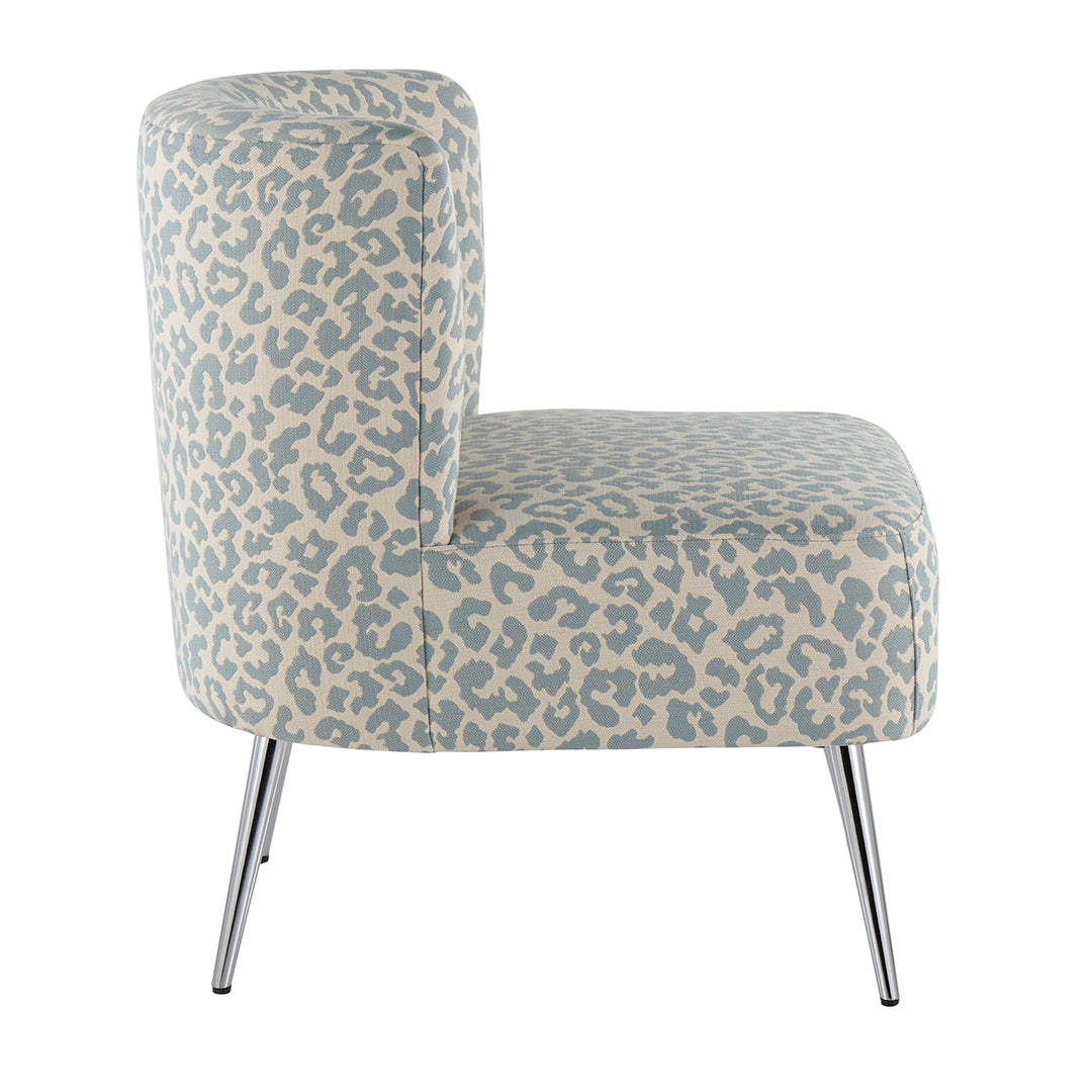 Fran Slipper Chair - Modern Accent Chair for Living Room, Bedroom & Office - Comfortable Upholstered Lounge Chair with Sturdy Wooden Legs - Perfect for Reading, Relaxing & Small Spaces
