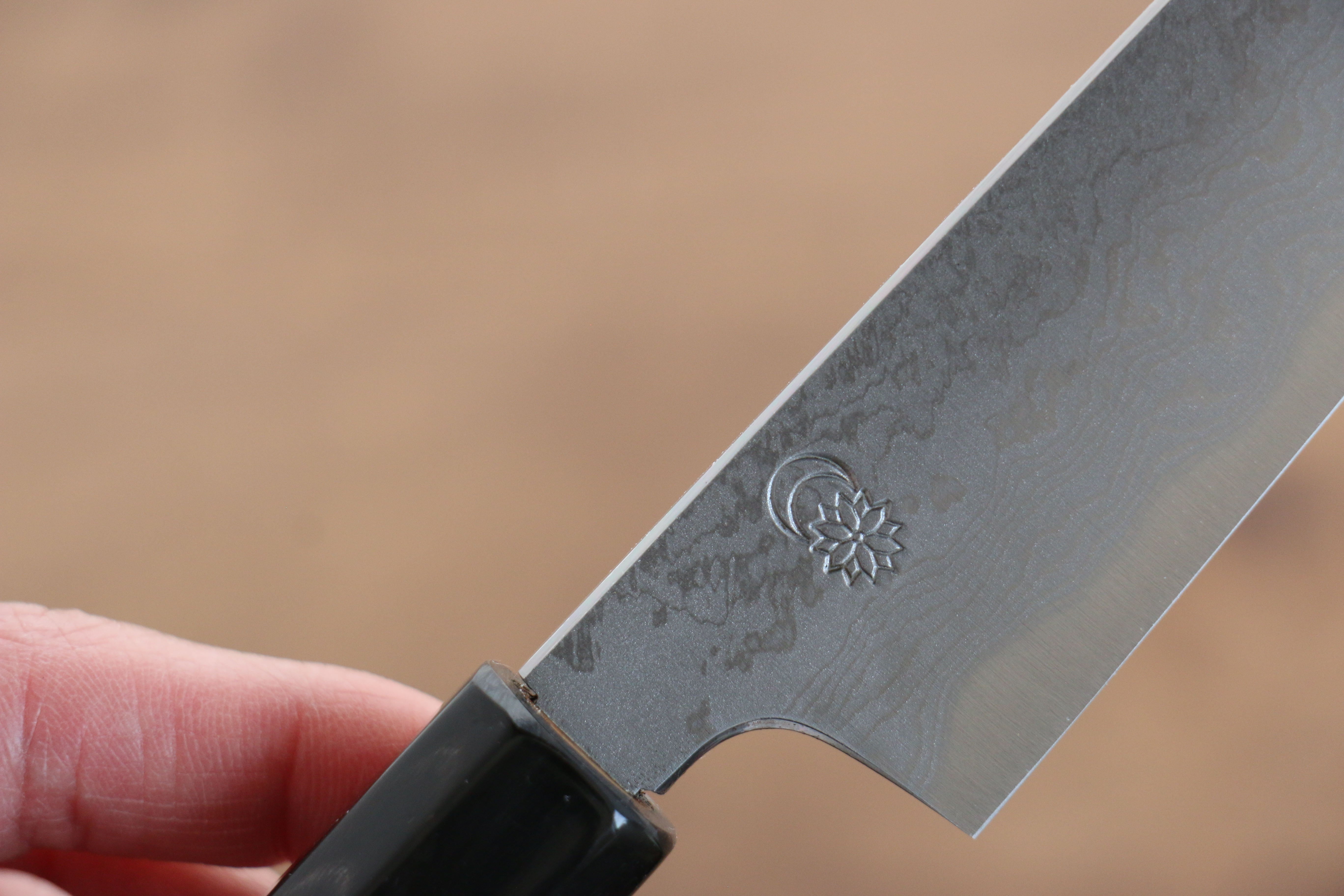 Premium Kikuzuki Blue Steel No.1 Damascus Petty Knife 150mm - Japanese Kitchen Utility Knife with Magnolia Wood Handle - Perfect for Slicing, Dicing & Precision Cutting in Professional & Home Kitchens