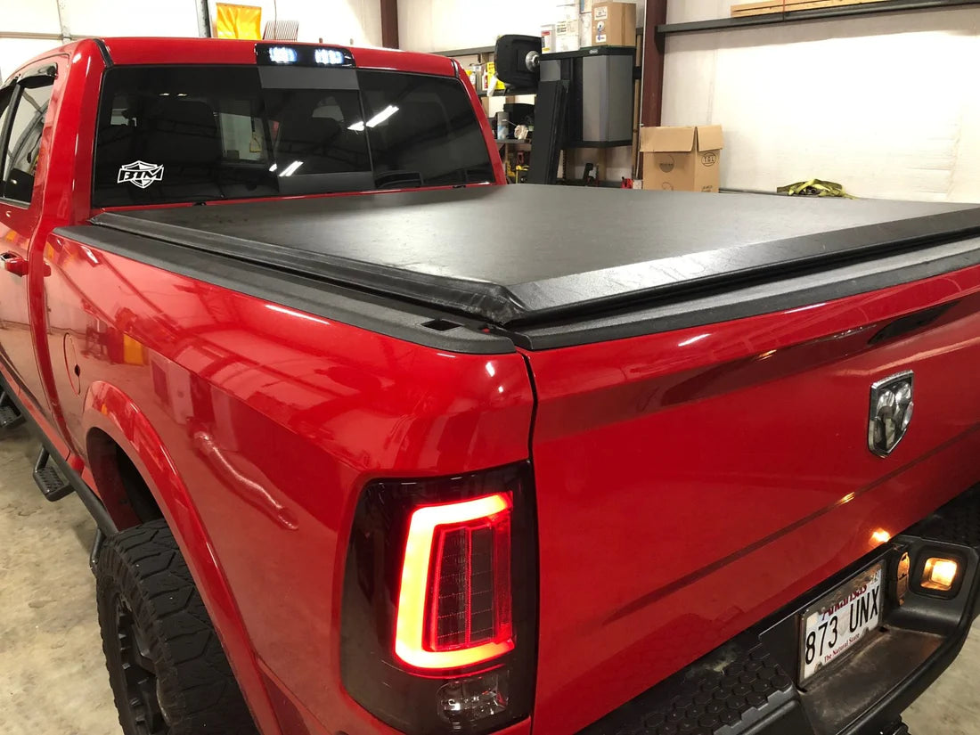 2010-2018 Dodge RAM 2500/3500 Smoked OLED Tail Lights - Direct Replacement for OEM Halogen Lights | Enhanced Visibility & Style for Pickup Trucks