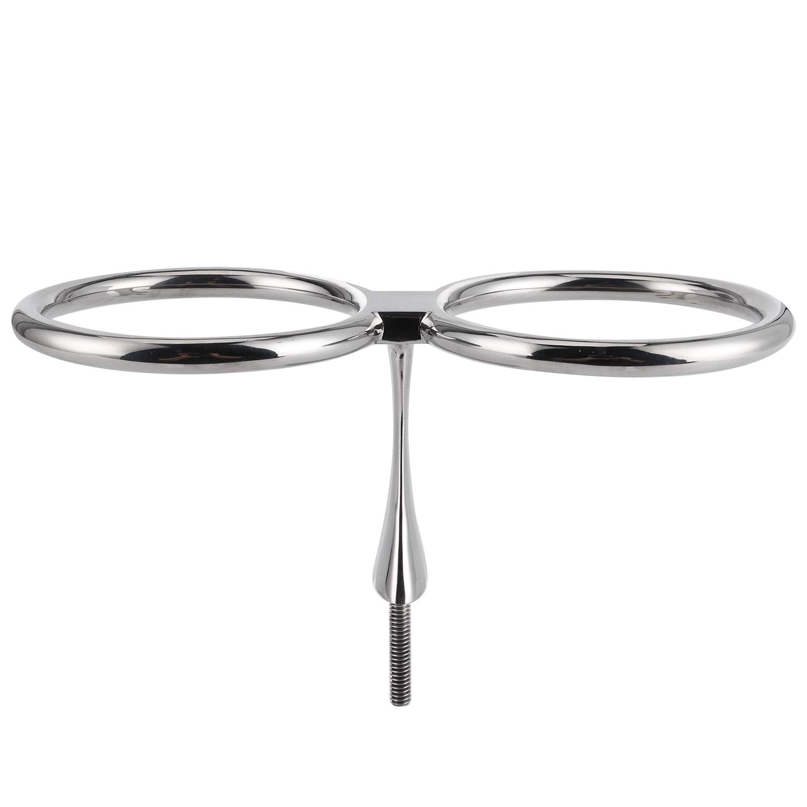 316 Stainless Steel Double Ring Cup Holder for Marine Boat Yacht Car RV - Durable Drink Beverage Holder for Boating, Camping & Road Trips