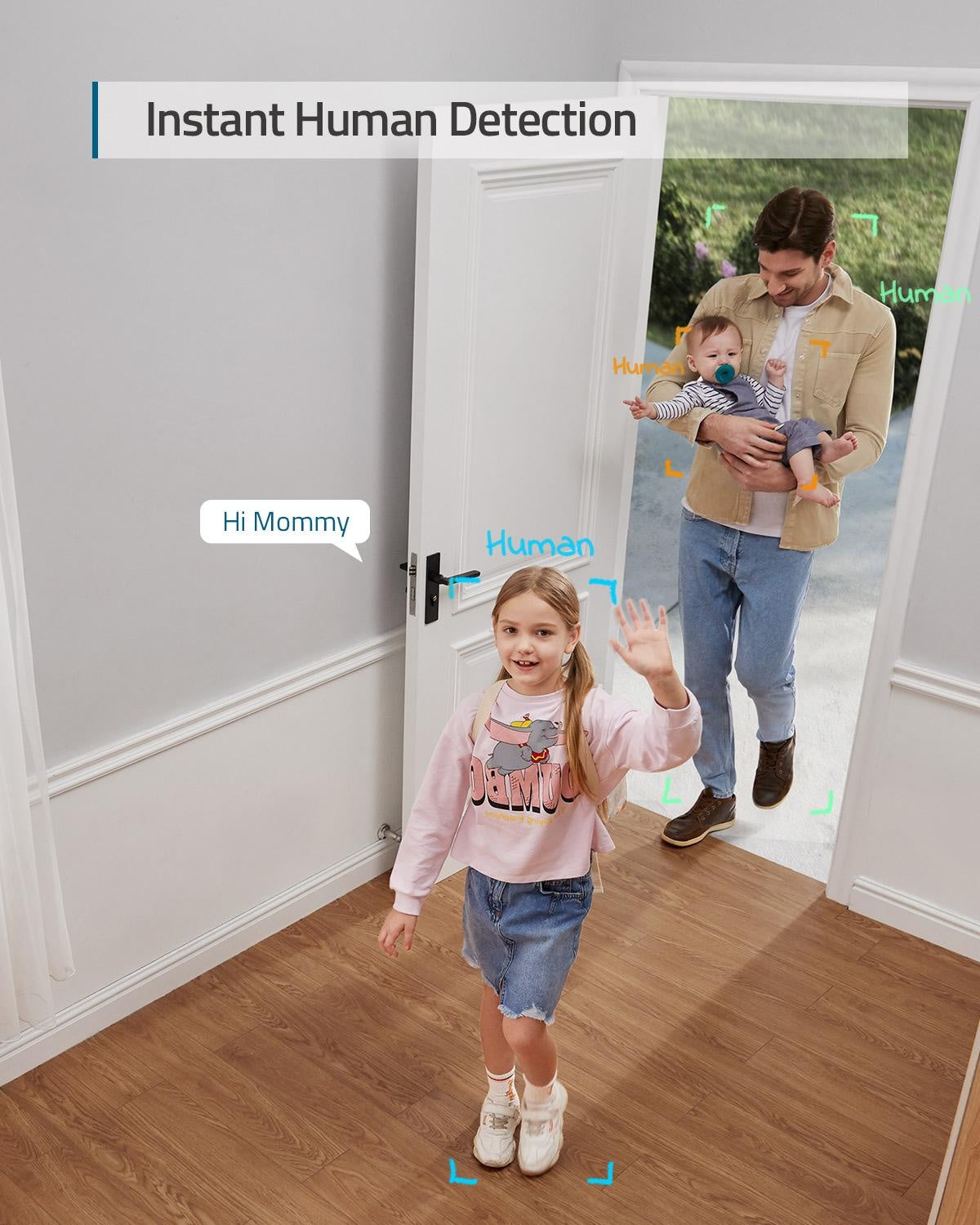 2K Pan & Tilt Indoor Security Camera with Night Vision - 360° Coverage for Home & Office Monitoring, Baby/Pet Watching, Smart Motion Detection (Ideal for Living Room, Nursery, Store Surveillance)