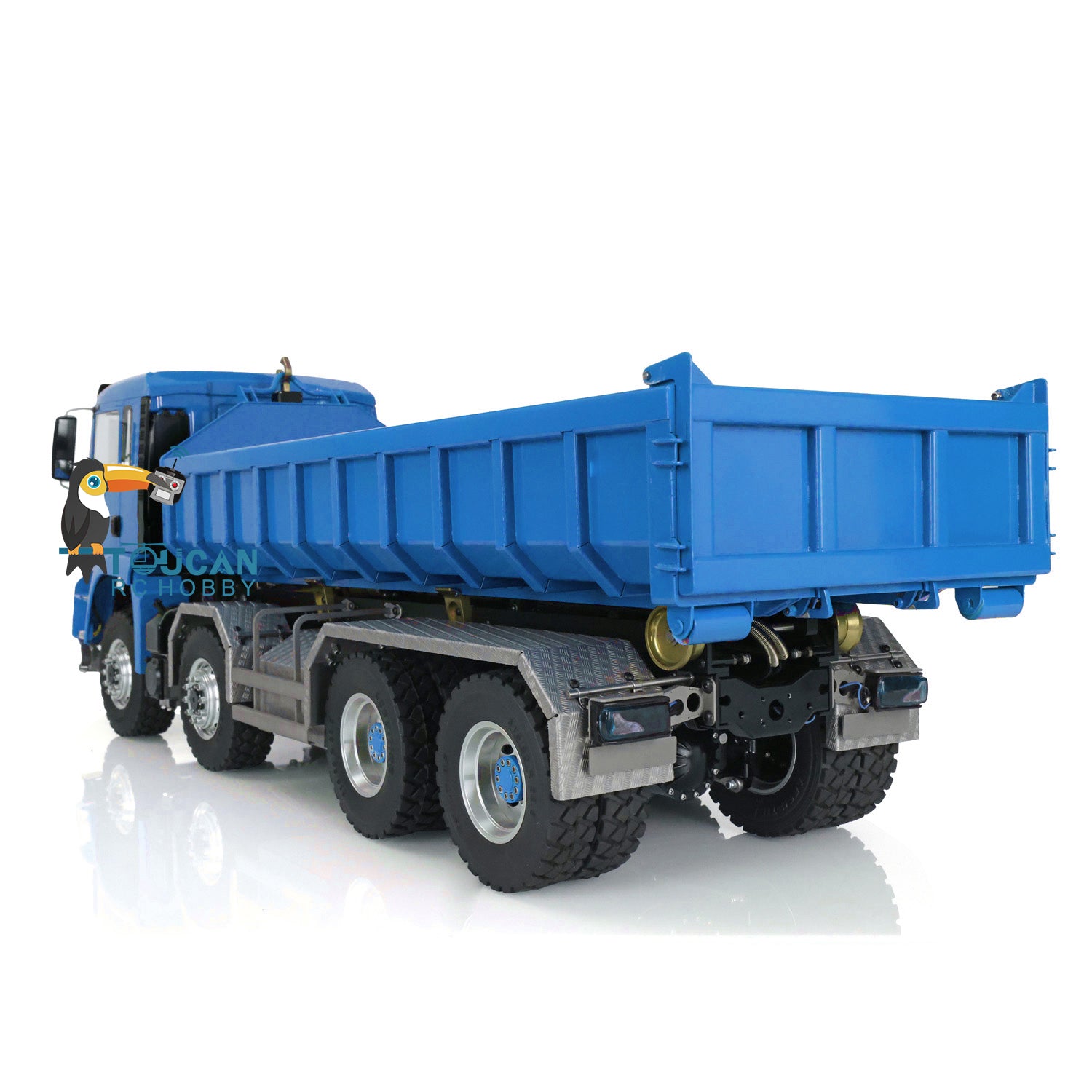 1/14 Scale LESU Hydraulic RC Dump Truck - 8x8 Metal Construction, Ready-to-Run (RTR) Remote Control Construction Vehicle for Kids & Adults - Perfect for Construction Site Play, Off-Road Adventures & RC Hobby Enthusiasts