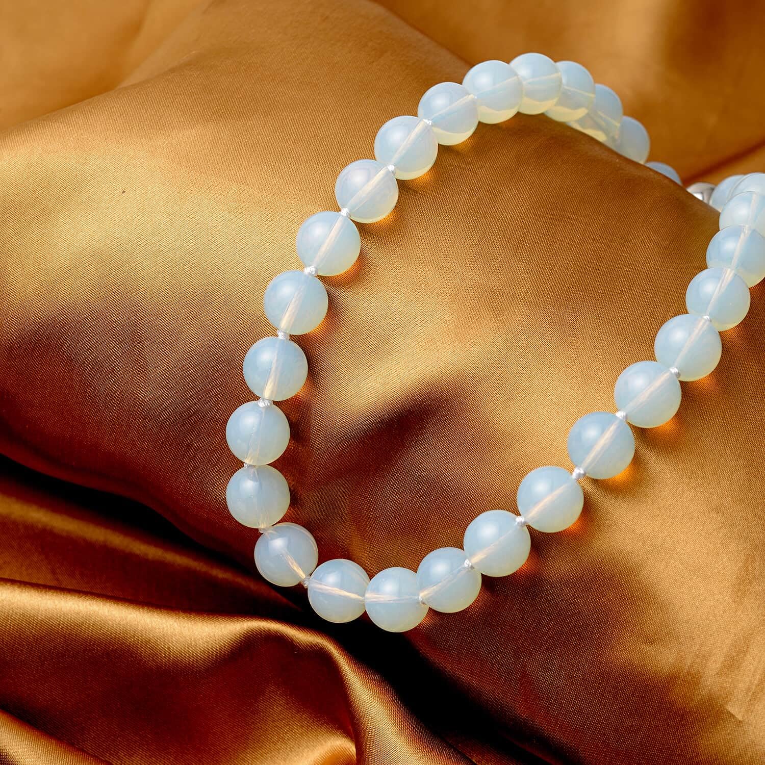 Opalite Beaded Necklace for Women - 18