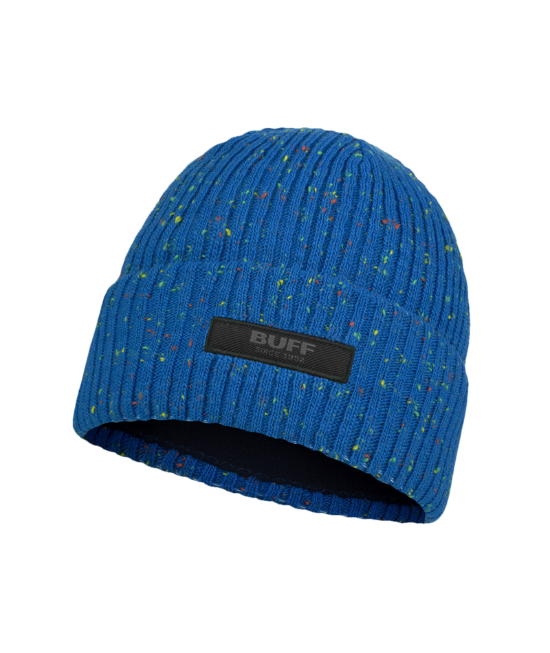 BUFF Olympian Blue Knitted Fleece Hat for Men & Women - Warm Winter Beanie for Outdoor Activities, Running, Hiking, and Skiing