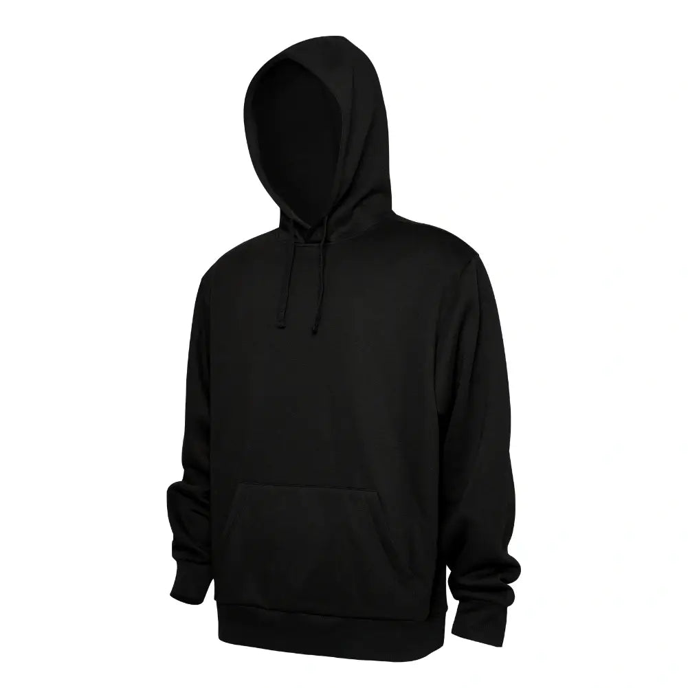 Solid Color Black Hoodie for Men & Women - Soft Cotton Pullover Sweatshirt for Casual Wear, Gym, and Outdoor Activities