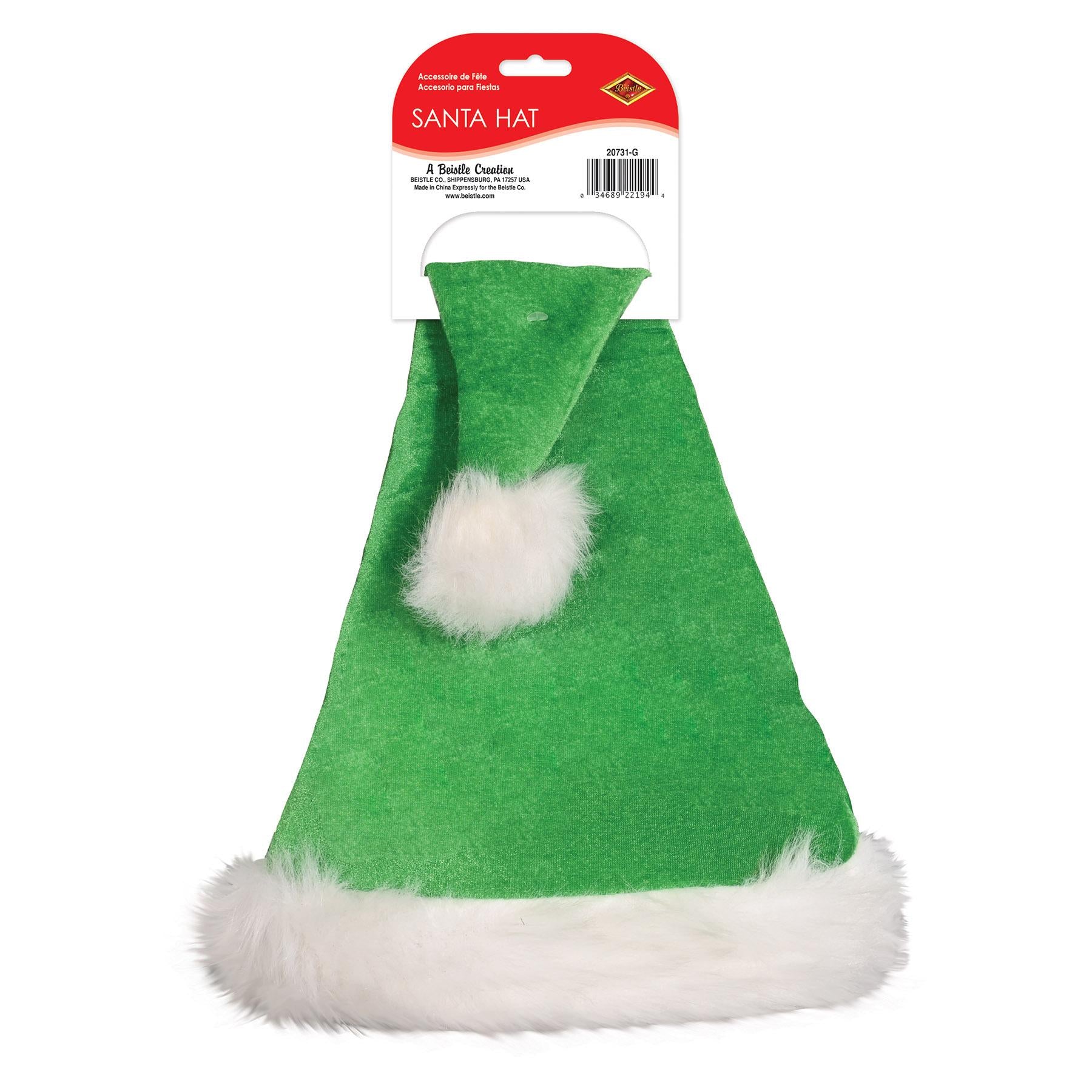 12 Pack Green Santa Hats for Christmas - Festive Holiday Party Decorations & Costume Accessories for Xmas Celebrations, Family Gatherings, and Office Parties