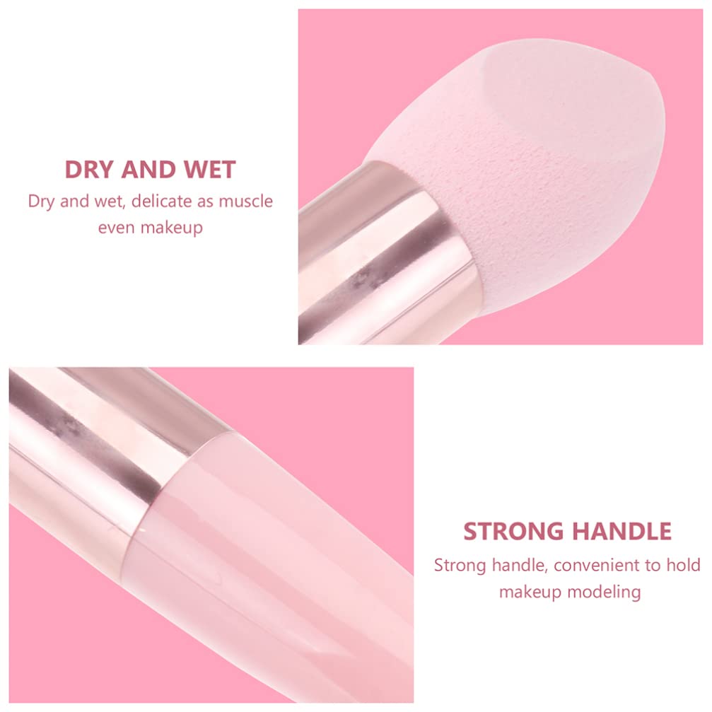 FOMIYES 6pcs Super Soft Mushroom Powder Puff with Handle - Makeup Blending Sponge for Liquid & Powder Foundation, Concealer - Perfect for Travel, Professional Makeup Artists & Everyday Beauty Routine