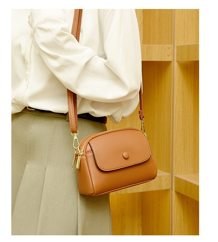 Vegan Leather Crossbody Shoulder Bag - Lightweight, Soft & Stylish for Women - Perfect for Work, Travel & Everyday Use