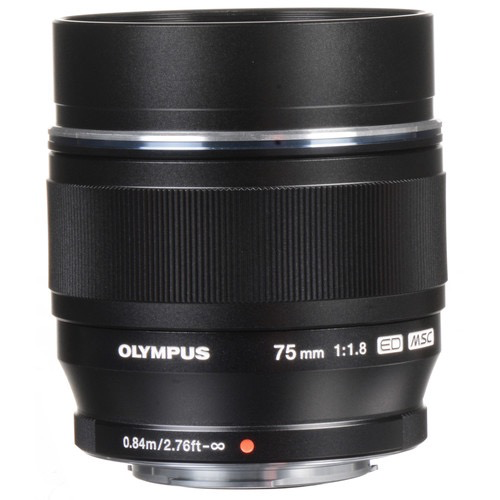 OM SYSTEM M.Zuiko Digital ED 75mm f/1.8 Lens (Black) - Premium Portrait & Low Light Photography Lens for Micro Four Thirds Cameras - Perfect for Weddings, Events & Professional Portraits