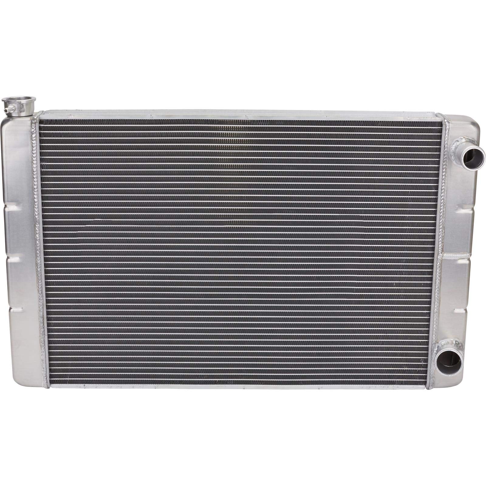 Universal 22 Inch SBC Double Pass Radiator Kit with Electric Fan - High Performance Cooling for Chevy, GMC, Ford Hot Rods & Race Cars