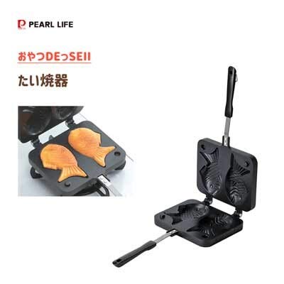 Japanese Taiyaki Maker - Fish-Shaped Waffle Pan for Hot Cakes, Pancakes & Bread - Non-Stick Cast Iron Mold - Perfect for Home Baking, Street Food Style Snacks & Japanese Dessert Making