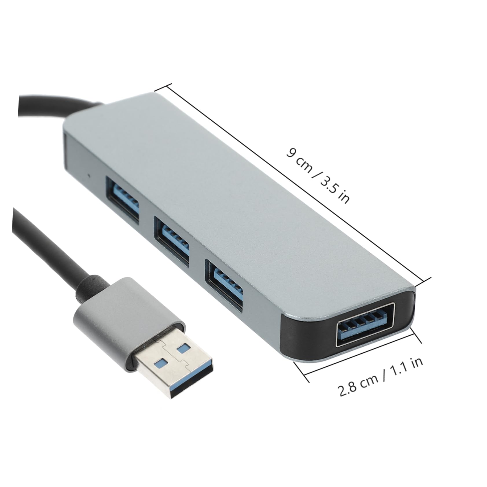 HOMSFOU 7-in-1 USB Hub with 4 USB 3.0 Ports & 3 Fast Charging Ports - Aluminum Alloy USB Splitter for Laptop, PC, MacBook - Perfect for Home Office, Gaming & Multi-Device Charging