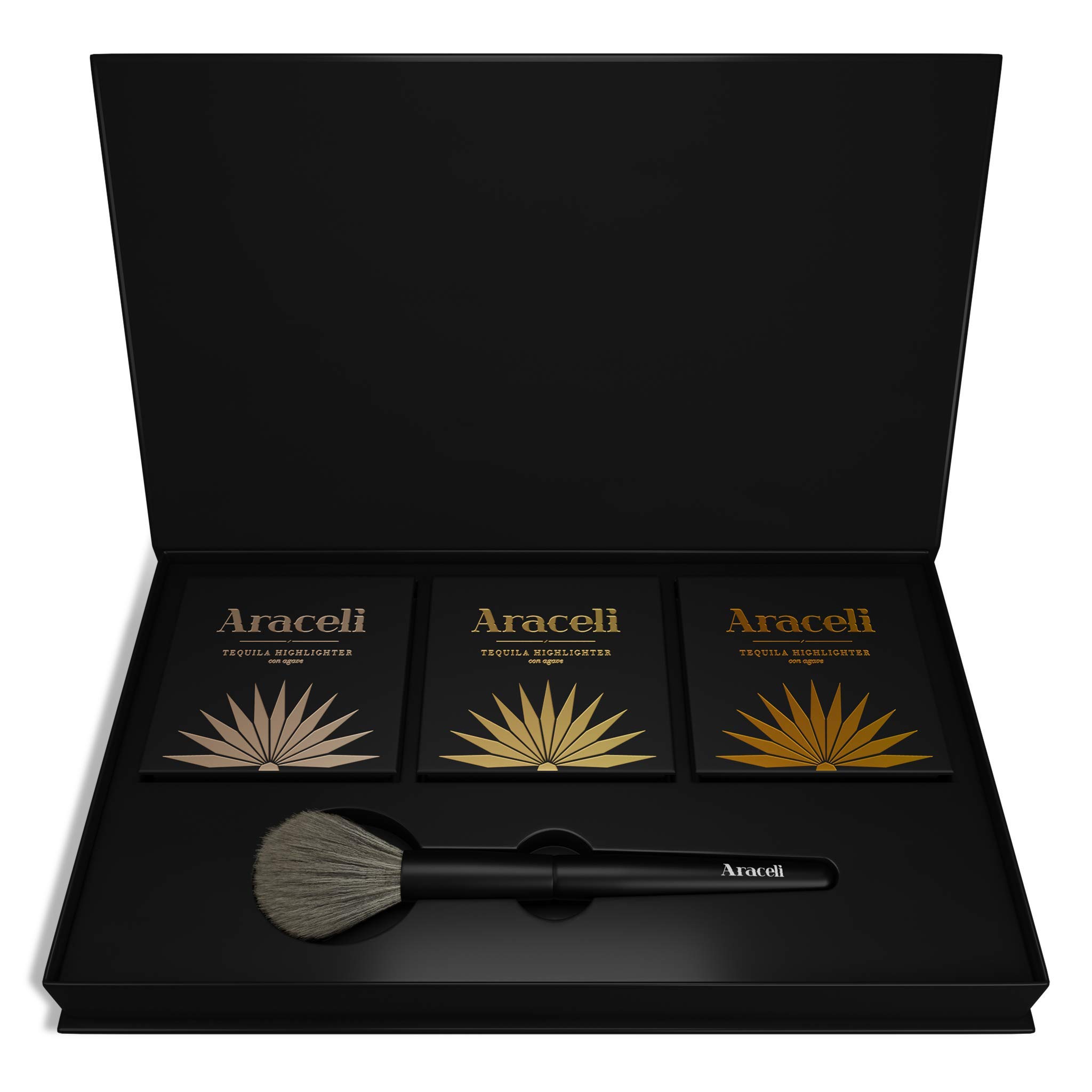 Araceli Beauty Tequila Makeup Highlighter Kit - Glow & Shine Palette for Face, Eyes & Body - Perfect for Parties, Photos & Special Occasions