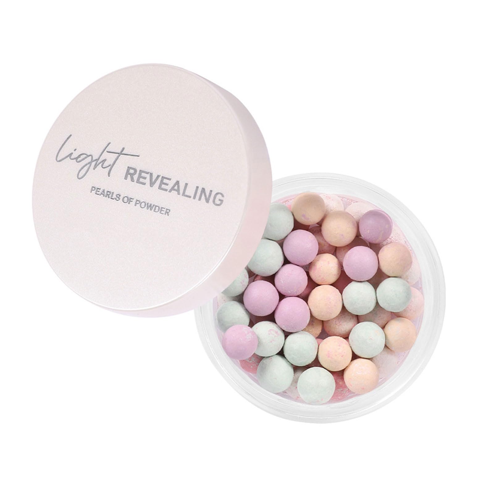 5 Colors Pearl Setting Powder - Loose Finishing Powder for Makeup, Multi-Tone Roller, Oil Control & Shine Reduction | Perfect for Daily Wear, Photo Shoots & Special Occasions