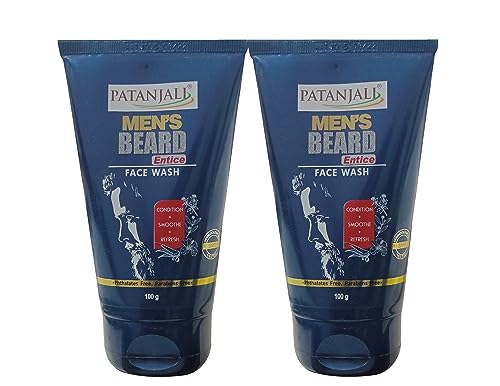 Men's Beard Entice Face Wash (100g) - Pack of 2 | Gentle Cleansing for Beards & Skin | Perfect for Daily Grooming & Post-Workout Refreshment