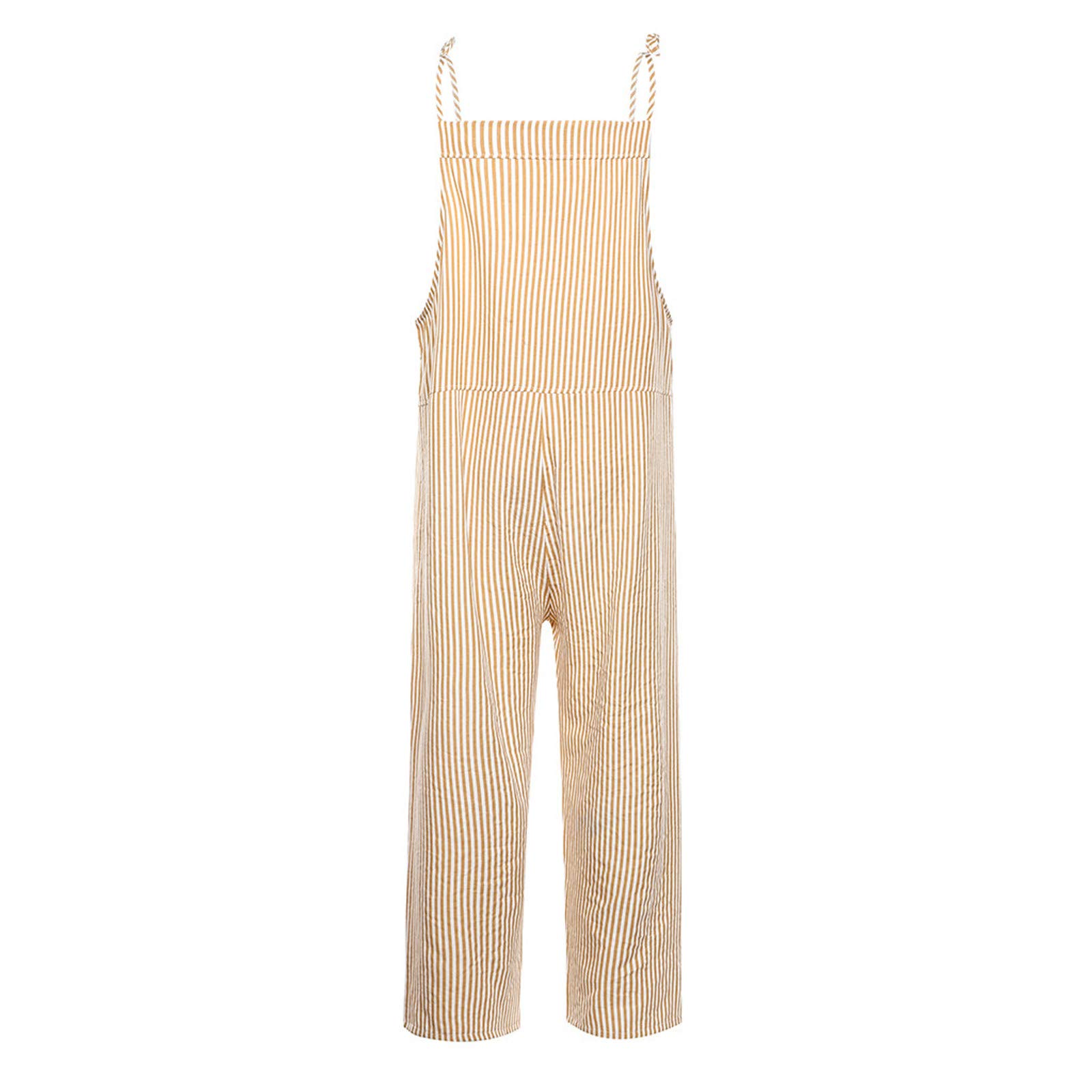 Women's Sleeveless Jumpsuit with Slim Belt - Casual Hanging Neck Jumpsuit for Women | Perfect for Summer Outfits, Beach Wear & Casual Occasions