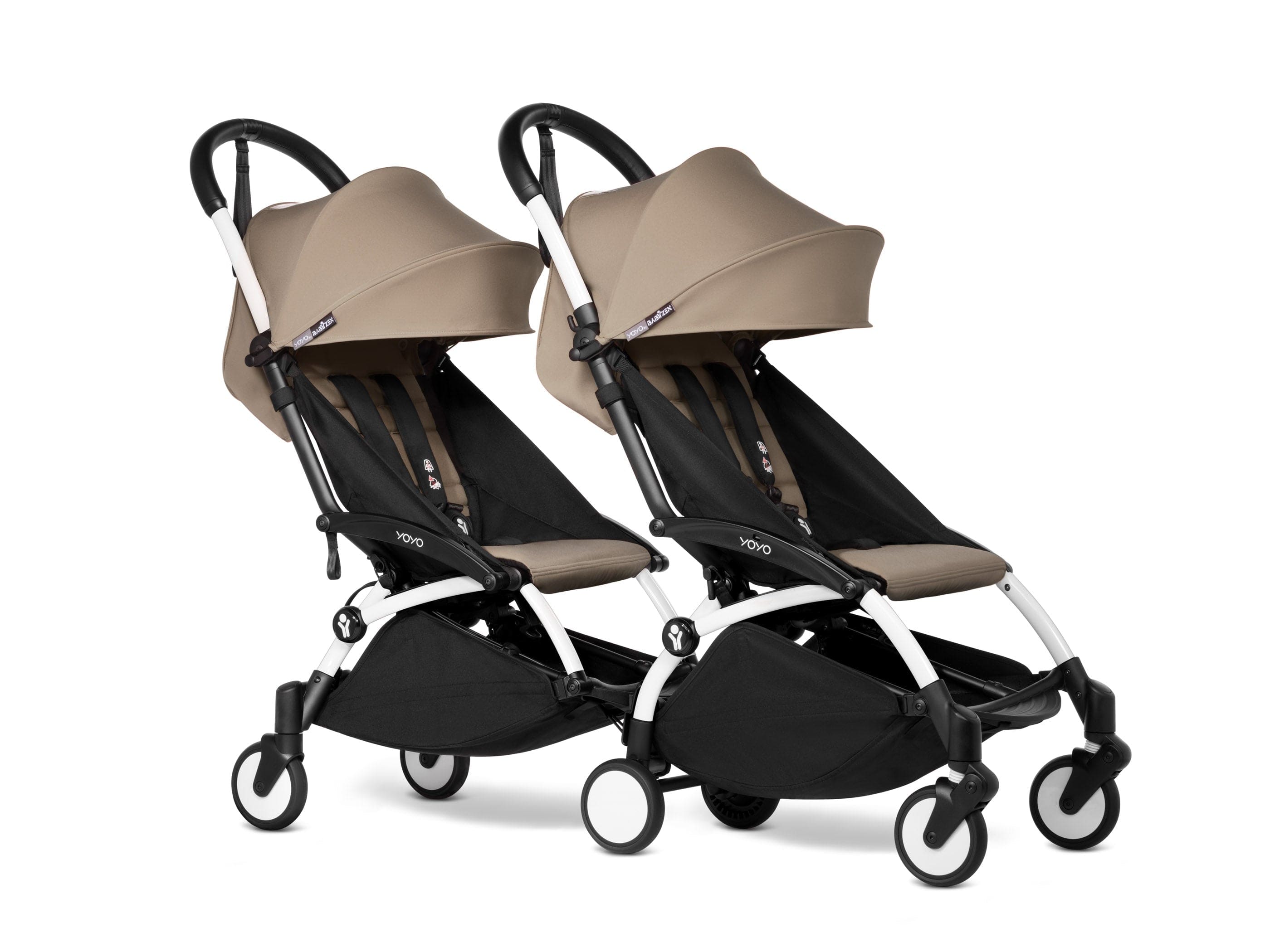 Stokke YOYO 3 Double Stroller for Twins & Siblings (6+ Months) - Lightweight Compact Foldable Travel Stroller for Airports, Shopping & City Walks