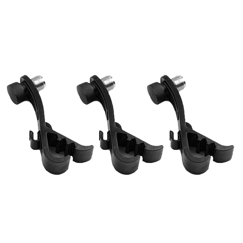 Adjustable Shockproof Durable Drum Rim Microphone Clip Holder with Groove Gear - Perfect for Live Performances, Studio Recording & Drum Setups