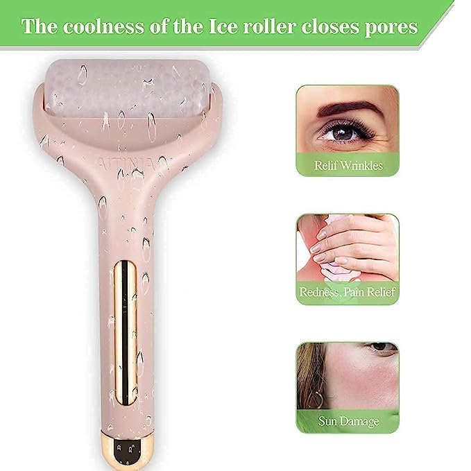 B-LADY Ice-Cool Facial Roller for Soothing & Glowing Skin - Jade Massager for Puffiness, Wrinkles & Dark Circles - Perfect for Morning Routine & Post-Workout Skin Care