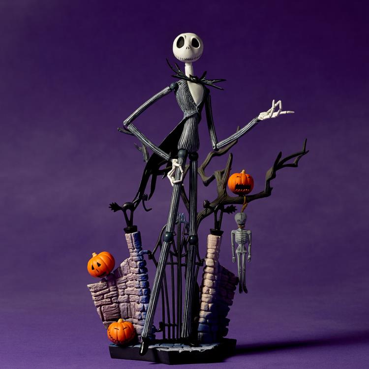 Amazing Yamaguchi Revoltech Jack Skellington Action Figure - The Nightmare Before Christmas Ver. 1.5 (NR016) - Perfect for Collectors & Movie Fans Display