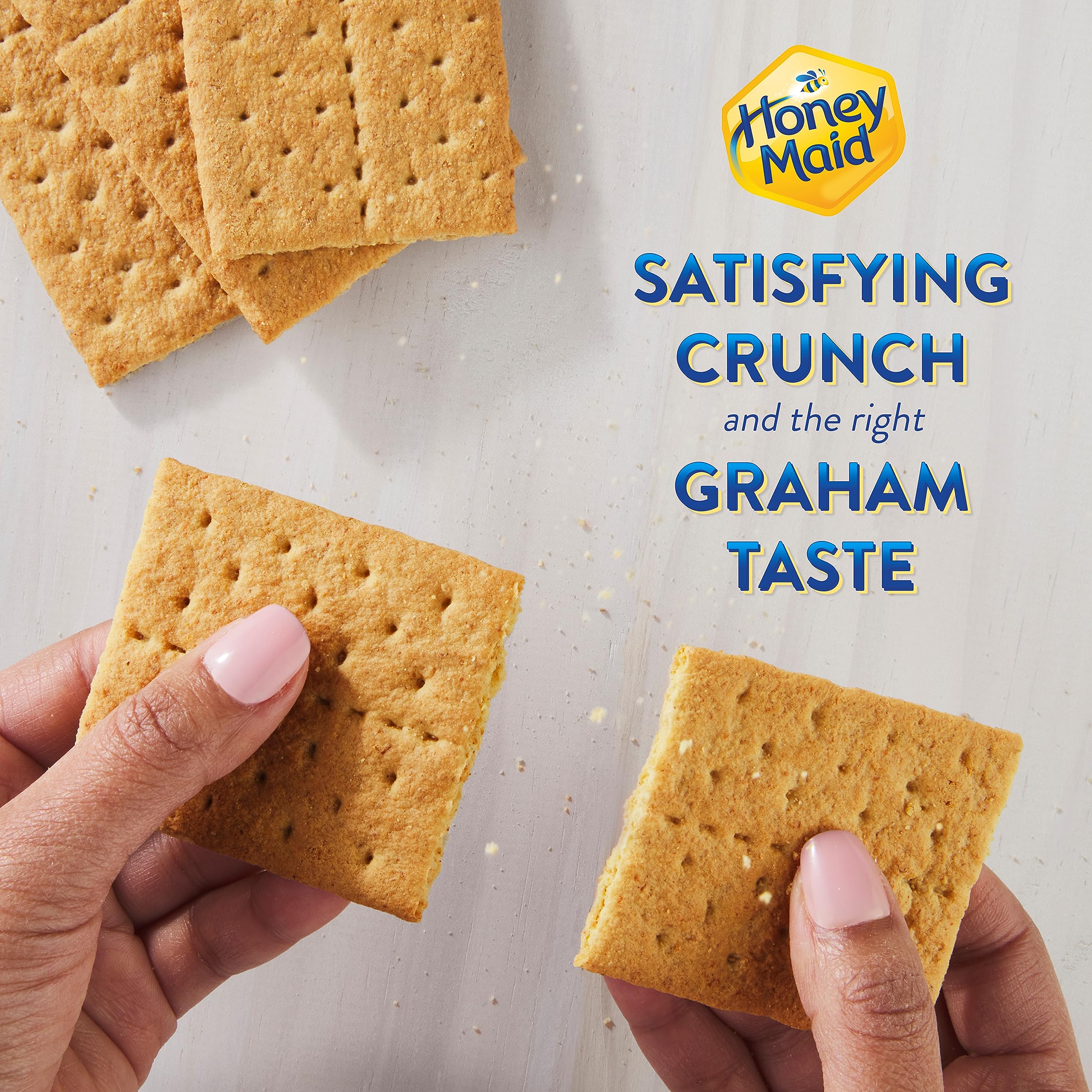 Honey Maid Graham Crackers - 27 Pack (4.8 oz Each) | Bulk Snacks for Lunch, School & Office | Healthy Crunchy Snack for Kids, Adults & Family Sharing