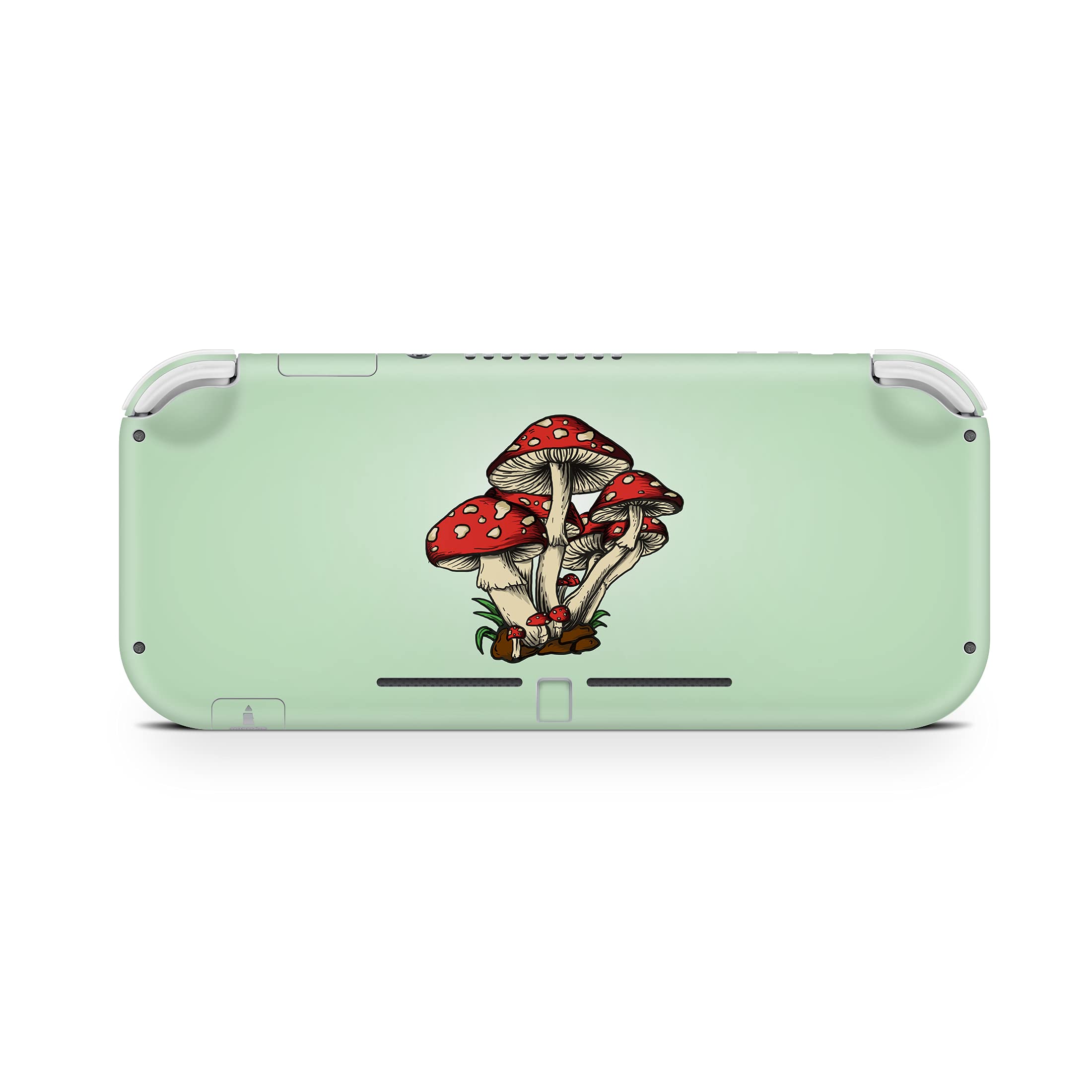Premium 3M Vinyl Mushroom Decal Skin for Nintendo Switch Lite - Kawaii Full Wrap Cover Compatible with Switch Lite - Perfect for Gaming, Travel & Personalization