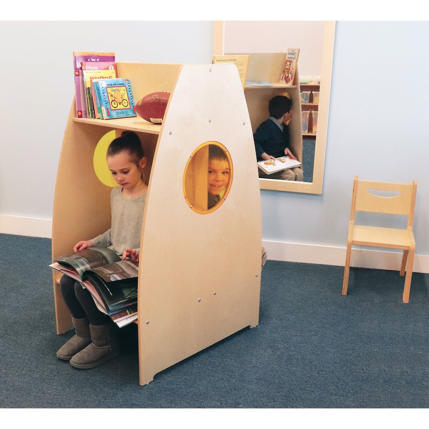 Two-Sided Reading Pod - Cozy & Versatile Book Nook for Kids and Adults - Perfect for Bedrooms, Living Rooms & Libraries