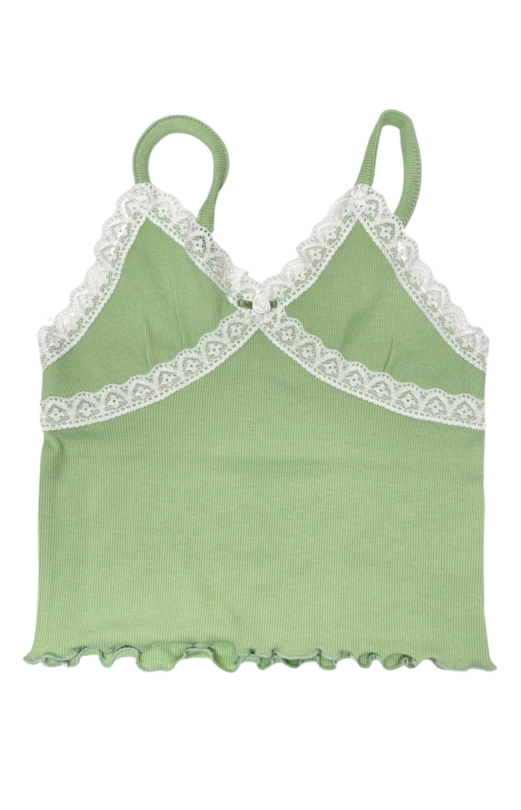 Sage Ribbed Cami Top for Women - Soft Stretchy Comfortable Tank Tops - Perfect for Layering, Casual Wear & Summer Outfits