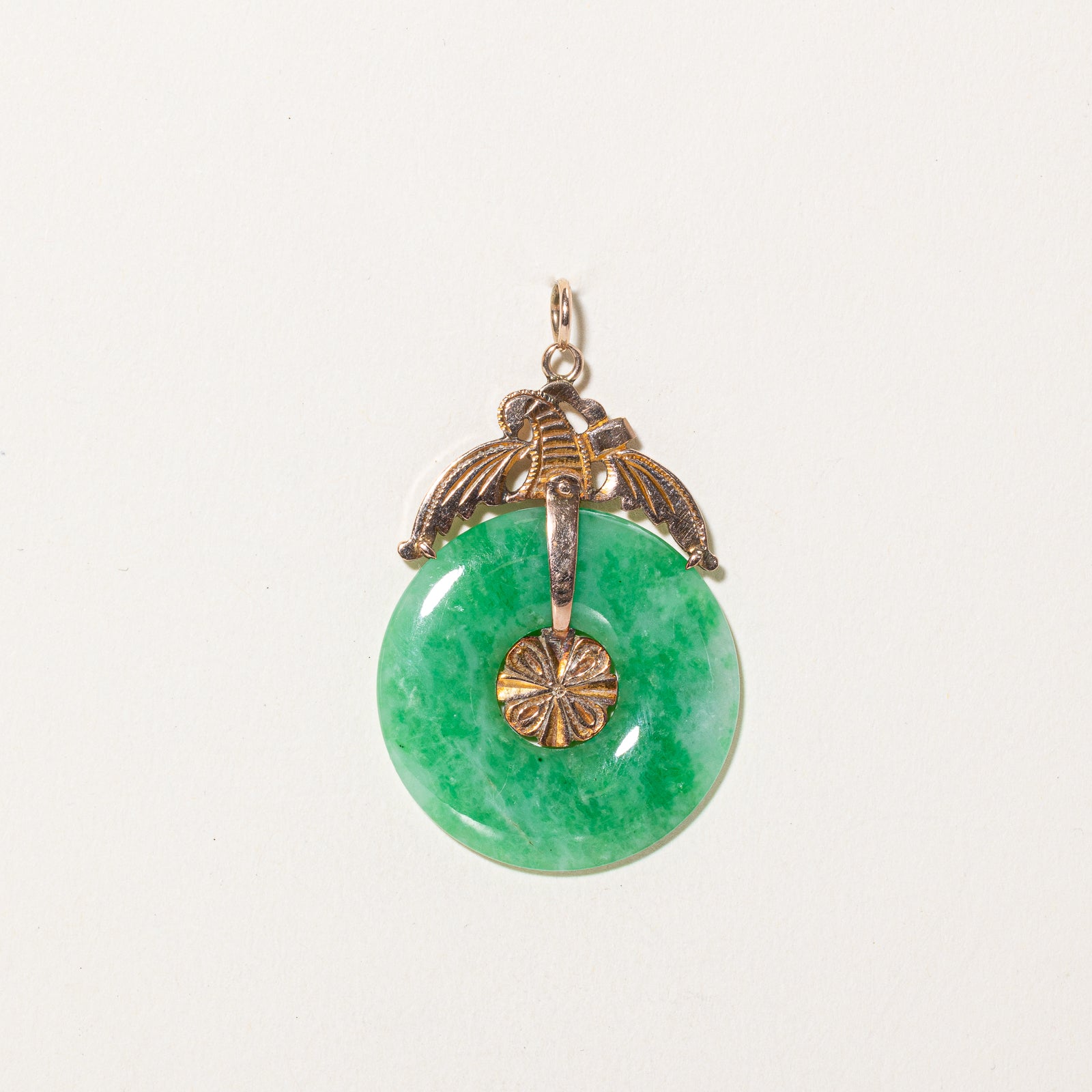 18.00ct Natural Donut Jadeite Pendant - AAA Grade Green Jade Jewelry for Women, Gift for Her, Birthday, Anniversary, Meditation & Spiritual Healing