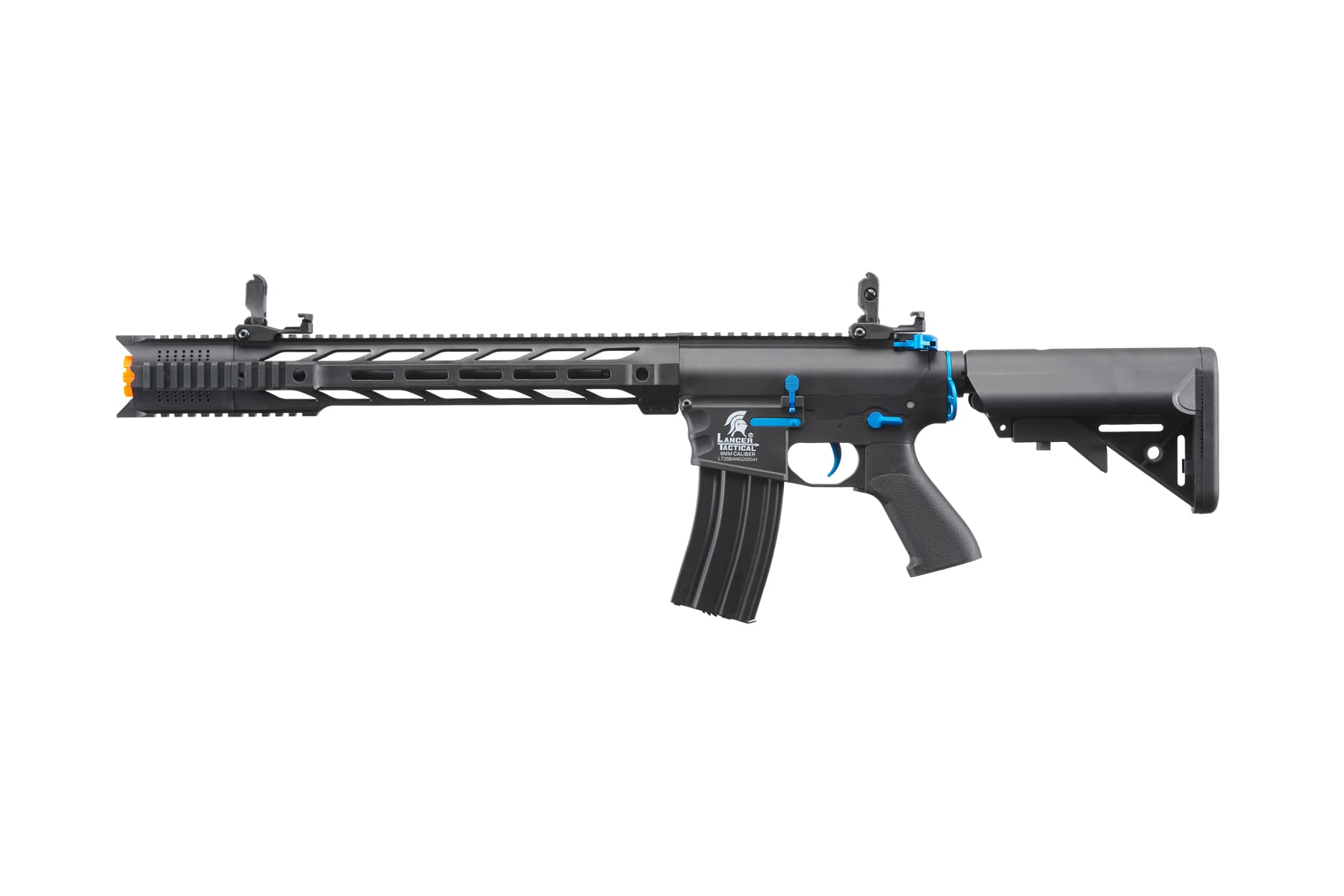 Lancer Tactical Gen II SPR Interceptor M4 Airsoft Rifle - Electric Full/Semi-Auto AEG with 1000 Rounds 0.20g BBs, Battery & Charger Included - Perfect for Airsoft Battles, Training & Tactical Games