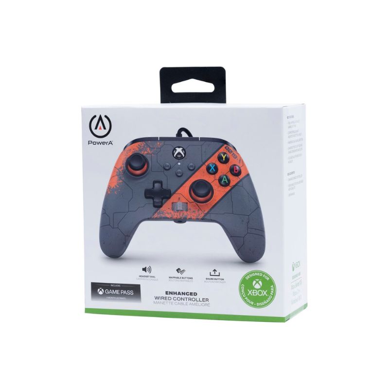 PowerA Enhanced Wired Controller for Xbox Series X/S - Galactic Mission Design with 3.5mm Audio Jack & Custom Button Mapping - Perfect for Gaming, Streaming & Competitive Play